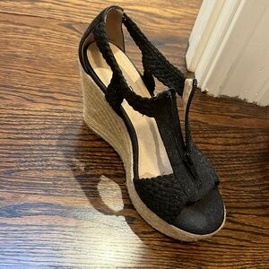 Black Moda Spana wedges